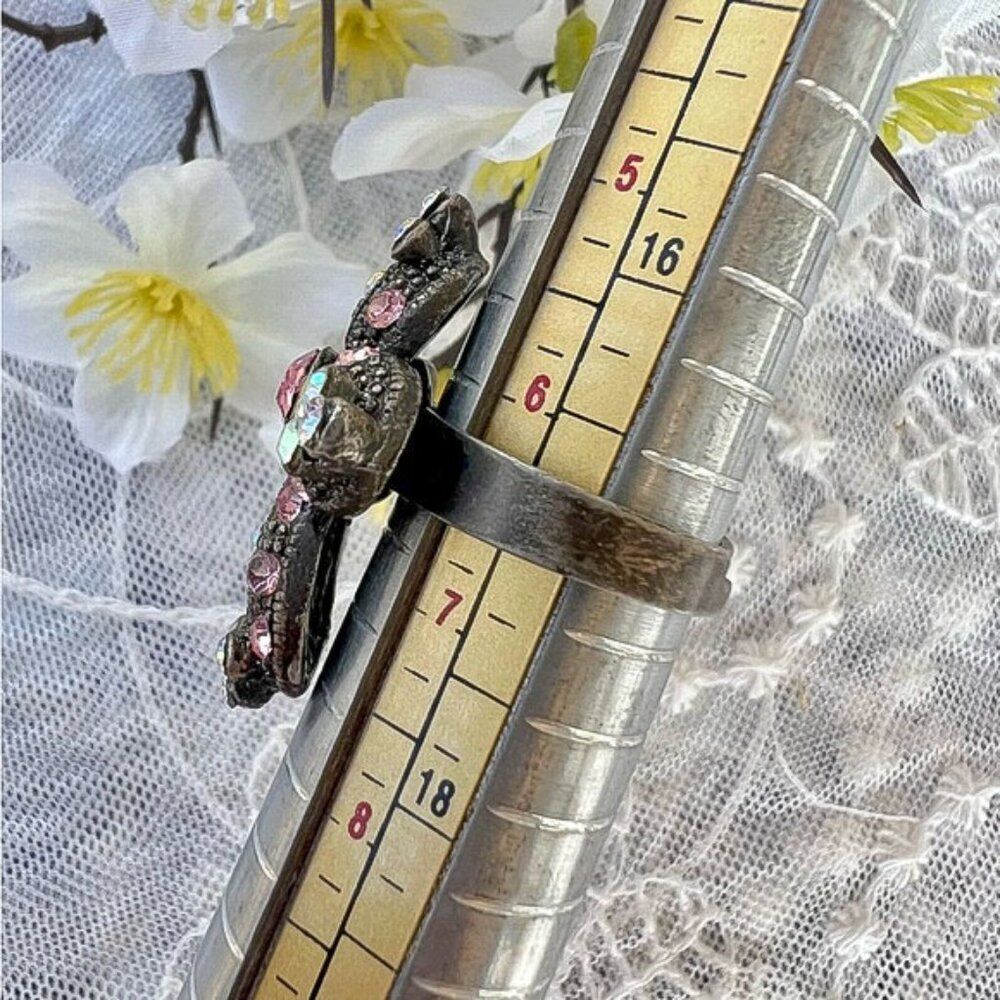 Set 2 Gothic Cross 90’s Costume Rings - Picture 7 of 9